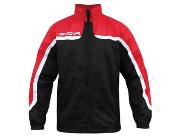 RAIN JACKET ASIA BLK/RED