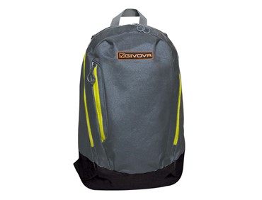 GIVOVA ZAINO POCKET GREY SCURO/YELLOW FLUO