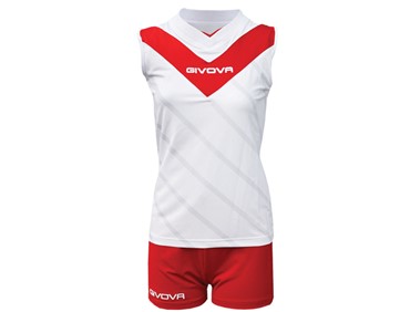 GIVOVA KIT VOLLEY WHT/RED