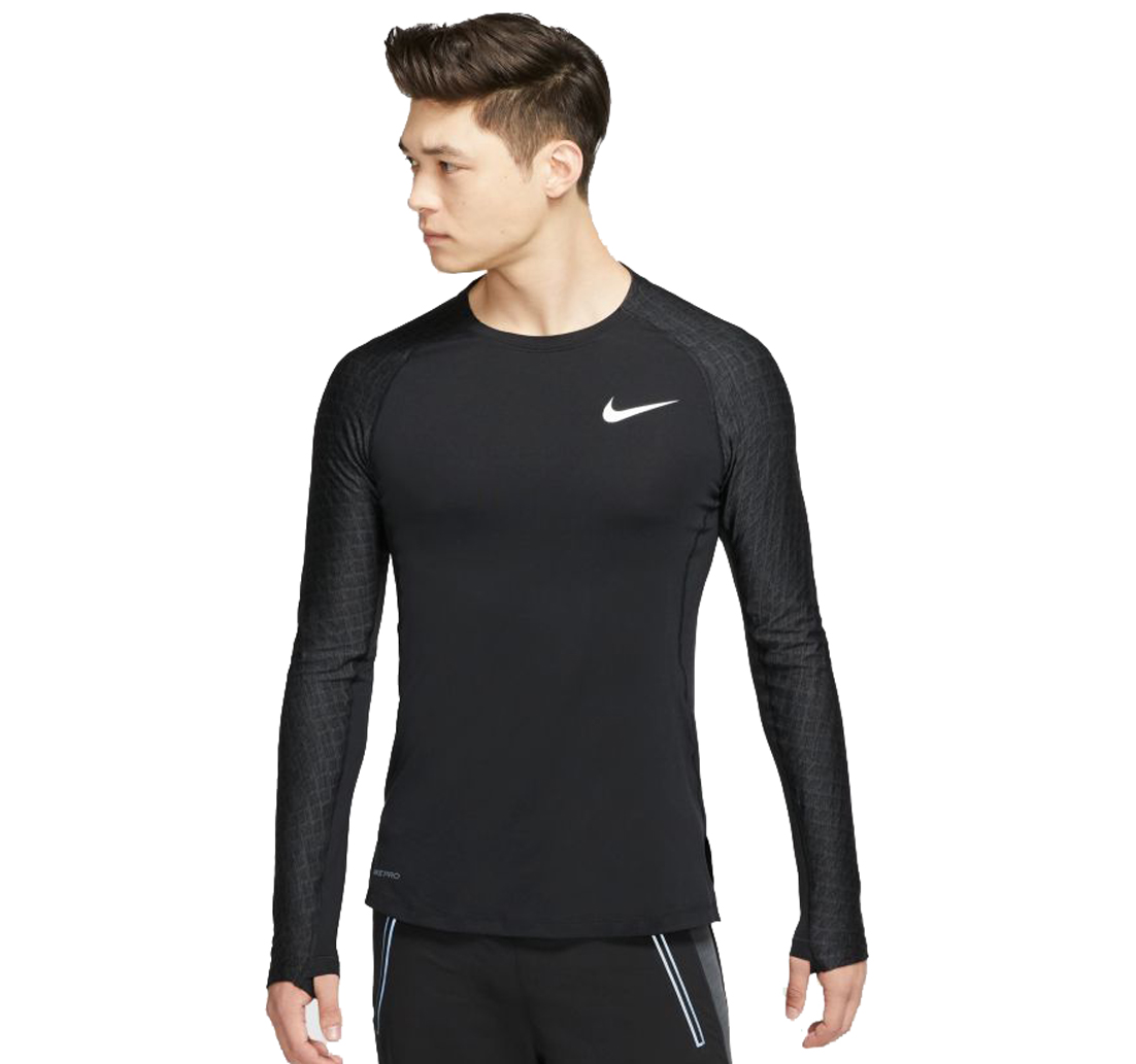nike np top ls utility thrma m