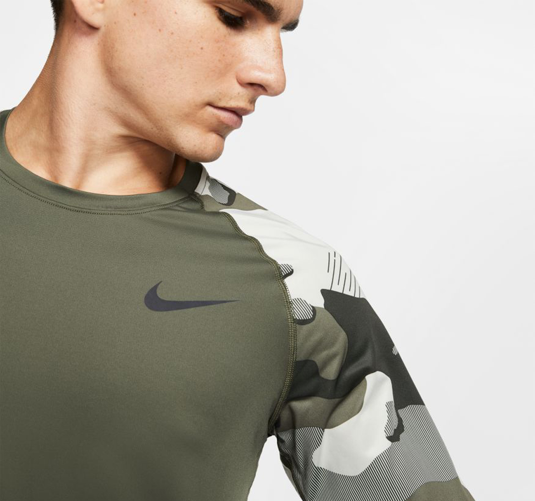 nike np top ls utility thrma m