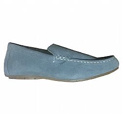 LIVERGY MOCASSINS LEATHER LOAFERS GREY