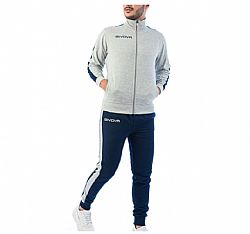 GIVOVA SWEAT REVOLUTION L GREY MEL/NAV