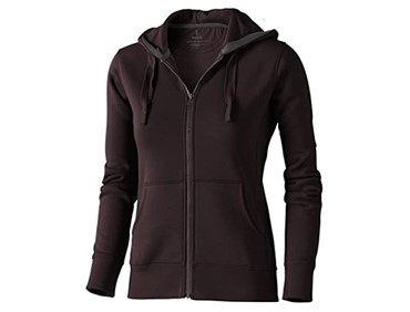ELEVATE ARORA FZ IDS SWEATER BROWN W