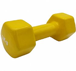 LIGA VINYL DUMBBELL 3KG YELLOW