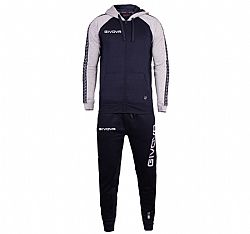 GIVOVA TRACKSUIT ITALIA WITH CAP NAV/L. GREY