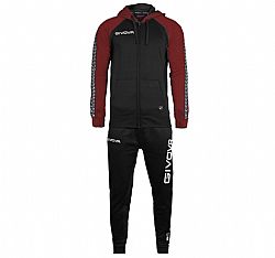 GIVOVA TRACKSUIT ITALIA WITH CAP BLK/GRANA