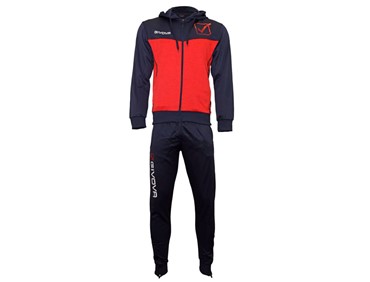 GIVOVA TRACKSUIT VISA POLARFLEECE NAV/RED