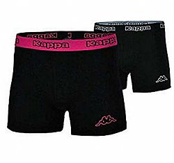 KAPPA BOXERS 2-PACK BLK/FUCHSIA