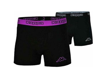 KAPPA BOXERS 2-PACK BLK/VIOL