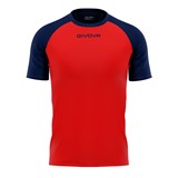 GIVOVA CAPO SHIRT MC RED/NAV