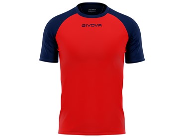 GIVOVA CAPO SHIRT MC RED/NAV