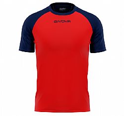 GIVOVA CAPO SHIRT MC RED/NAV