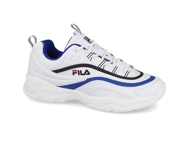 FILA RAY LOW WHT/BLK/BLUE