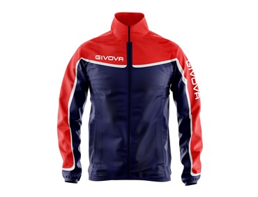 RAIN JACKET ASIA BLU/RED