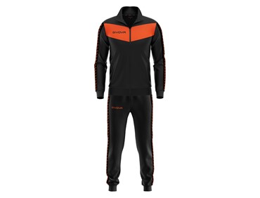 GIVOVA TRACKSUIT VISA BANDA BLK/FL ORA