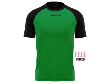 GIVOVA CAPO SHIRT MC GREEN/BLK