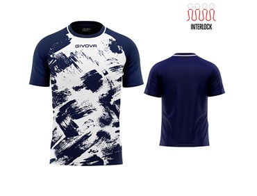 GIVOVA SHIRT ART INERLOCK WHT/NAV