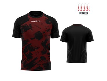 GIVOVA SHIRT ART INERLOCK BURG/BLK