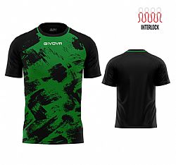 GIVOVA SHIRT ART INERLOCK GREEN/BLK