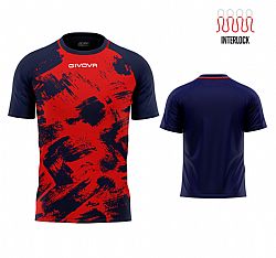 GIVOVA SHIRT ART INERLOCK RED/NAV