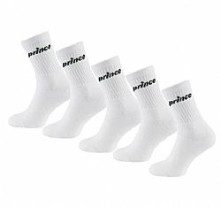 PRINCE 5PK M SOCKS WHT