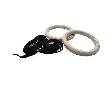 LIGA SET 2 GYMNASTIC WOODEN RINGS