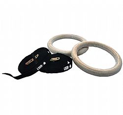 LIGA SET 2 GYMNASTIC WOODEN RINGS