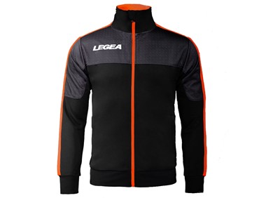 LEGEA GIACCA CARACAS FZ BLK/ORA FL