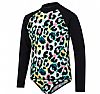 SPEEDO LS RASH TOP SET BLK/WHT