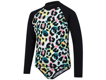 SPEEDO LS RASH TOP SET BLK/WHT