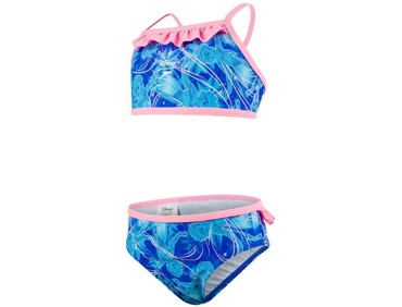 SPEEDO ESS FRILL 2PC BLU/BLU