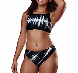 SPEEDO PRINTED MDLT 2PC HLEG AF BLK/WHT