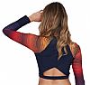 SPEEDO PLMT LS WRAP BACK TOP AF NAV/ORA