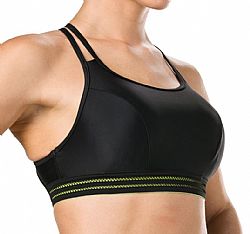 SPEEDO REFLECT WAVE X CROP TOP AF BLK/GREE