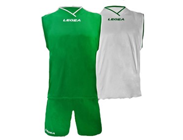 LEGEA KIT LAS VEGAS BASKET WHT/GREEN