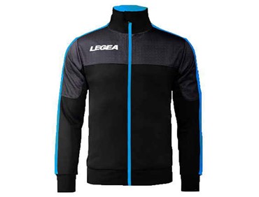 LEGEA GIACCA CARACAS FZ BLK/CEL FL