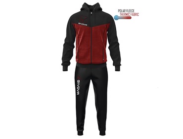 GIVOVA TRACKSUIT VISA POLARFLEECE BURG/BLK