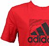 ADIDAS JR TSHIRT LOGO VIVID RED