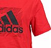 ADIDAS JR TSHIRT LOGO VIVID RED