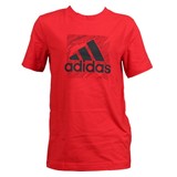 ADIDAS JR TSHIRT LOGO VIVID RED