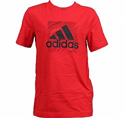 ADIDAS JR TSHIRT LOGO VIVID RED