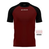 GIVOVA CAPO SHIRT MC GRANATA/BLK