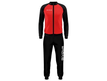 GIVOVA CUBA TRKCSUIT POLARFLEECE RED/BLK