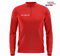 GIVOVA TECHNICAL SHIRT HALF ZIP RED