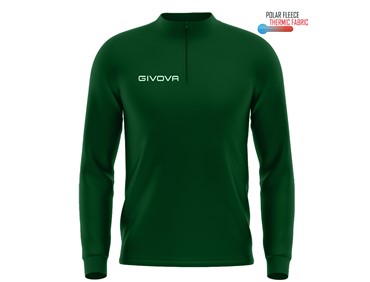 GIVOVA TECHNICAL SHIRT HALF ZIP GREEN