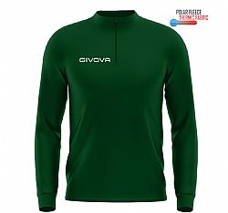 GIVOVA TECHNICAL SHIRT HALF ZIP GREEN