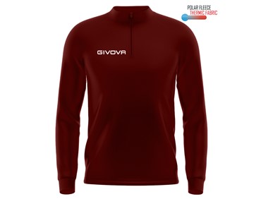 GIVOVA TECHNICAL SHIRT HALF ZIP BURGUNDY