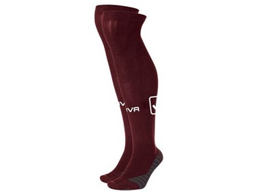 CALZA HIGH SOCCER SOCKS BURGUDY/WHT