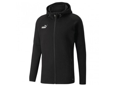 PUMA M TEAMFINAL HOODED JKT BLK